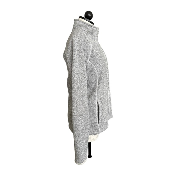 The North Face Crescent Sunset Full Zip Fleece Jacket Button Detail Size Medium - Picture 2 of 15